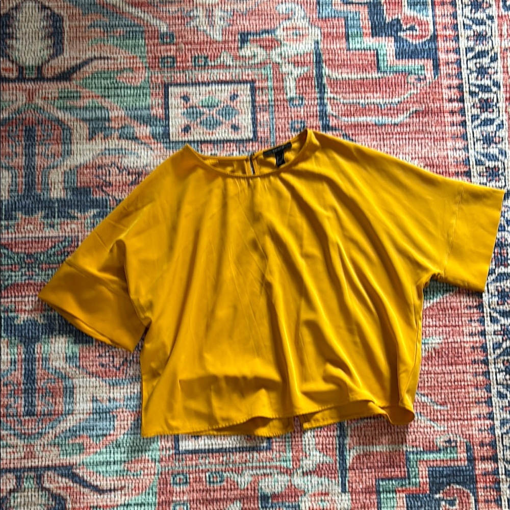 Free with Purchase! Forever 21 Mustard Yellow Oversized Blouse, M